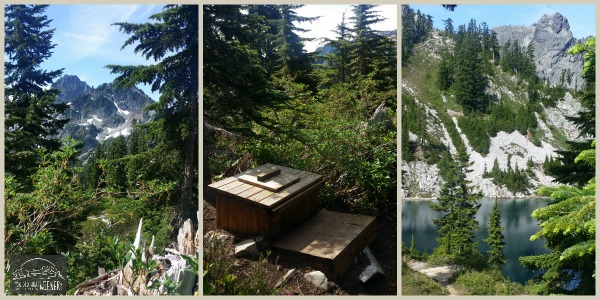 Backcountry toilet at Gem Lake, Snoqualmie Pass