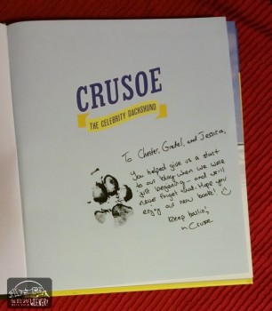 Crusoe Book Pawtograph